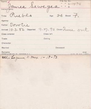 James Seweyea Student Information Card James Seweyea Student Information Card