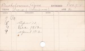 Agnes Bartholomeau Progress Card Agnes Bartholomeau Progress Card