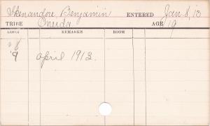 Benjamin Skenandore Progress Card Benjamin Skenandore Progress Card