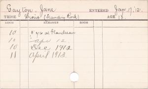 Jane Gayton Progress Card Jane Gayton Progress Card