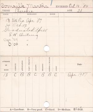Martha Cornsilk Progress Card Martha Cornsilk Progress Card