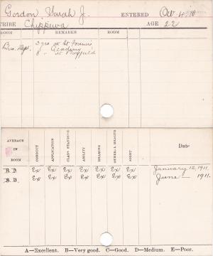 Sarah J. Gordon Progress Card Sarah J. Gordon Progress Card