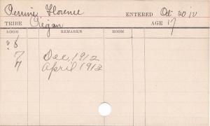 Florence Perrine Progress Card Florence Perrine Progress Card