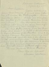 Jackson Writes About Arrangements for Bringing Navajo and Pueblo Students, 1880