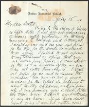 Letter from Richard H. Pratt to Cornelius R. Agnew, July 15, 1884