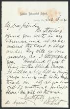 Letter from Richard H. Pratt to Cornelius R. Agnew