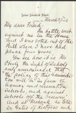 Letter from Richard H. Pratt to Cornelius R. Agnew, March 27, 1886
