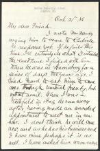 Letter from Richard H. Pratt to Cornelius R. Agnew, October 21, 1886