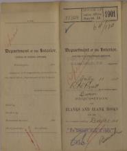 Requisition for Blanks and Blank Books, July 1901