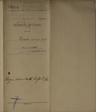 Estimate of Funds, First Quarter 1907