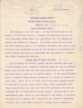 Draft of 30th Annual Report of the Carlisle Indian School