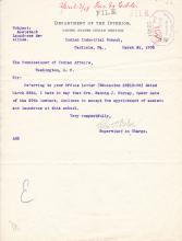 Declination of Appointment for Nannie Forcey
