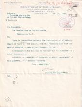 Resignation of Baker Goliath Bigjim