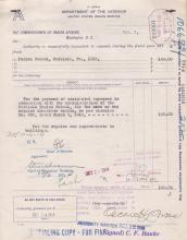 Request to Spend $147.03 for Incidental Expenses, Fiscal Year 1914-1915