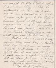 Request for Enrollment for Elsie Krejberg