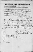 Request for Transportation of Eleven Indians to Carlisle