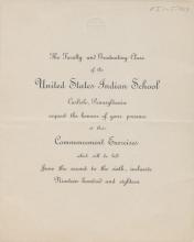 Invitation to the 1918 Commencement Exercises