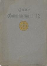 1912 Commencement Program