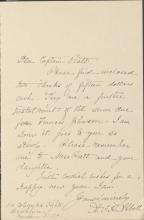 Abbott Sends Further Checks to Pratt, 1890