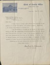 Herrick Family Genealogy Inquiry, 1922