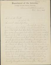 Amago Expresses Regret Over Pratt Resignation, 1903
