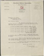 ALA Data on Mooney's Contributions to U.S. Bureau of American Ethnology, 1919