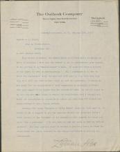 Abbott Defends Treatment of Pratt in "Reminiscences", 1917