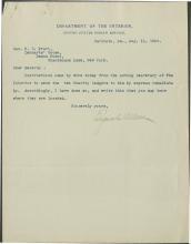 Allen Informs Pratt of Location of Charity Ledgers, 1904