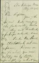 Armstrong Authorizing Travel Expenses for Pratt, 1878