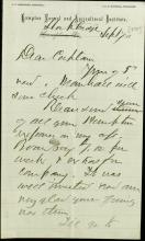 Armstrong Sends Pratt Expense Information, 1878