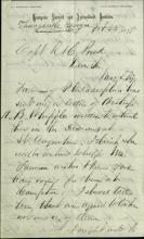 Armstrong Asks Pratt to Write to Bishop Whipple, 1878
