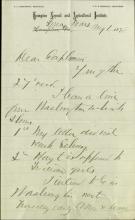 Armstrong Informs Pratt of Washington Telegram, 1878
