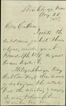 Armstrong Informs Pratt That Recruitment Can Begin, 1878 [Version 1]