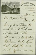 Armstrong Informs Pratt of Secretary of War Transfer Wishes, 1879