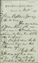 Armstrong Discusses Transfers to Carlisle with Pratt, 1879