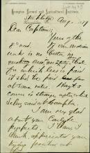 Armstrong Discusses Carlisle Prospects with Pratt, 1879