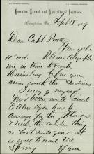Armstrong Discusses Arrangements for Florida Prisoners with Pratt, 1879
