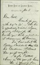 Armstrong Plans Public Relations Campaigning with Pratt, 1880