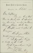 Armstrong Invites Pratt to Speak at Union League of New York, 1882