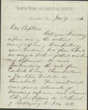 Armstrong Requests Travel Expense Estimates from Pratt, 1883