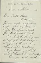 Armstrong Asks Pratt for Feedback on Dodge Book, 1883