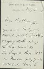 Armstrong Invites Pratt to Discussion with Supporters, 1885