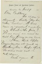 Armstrong Discusses Affairs Committee with Pratt, 1883