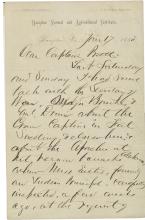 Armstrong Discusses Crow Prisoners with Pratt, 1888