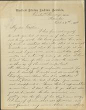 Beck Discusses Omaha and Winnebago Matters with Pratt, 1894