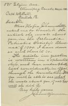Bjornsson Sends Pratt Biography by Johannsdottir, 1901