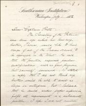 Baird Defends Brother's Behavior to Pratt, 1882