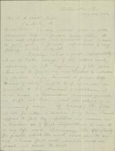 Bowersox Discusses Terms for Pratt's Offer to Become Principal, 1902