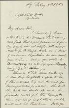 Brunot Discusses Dates of Pratt's Visit to Pittsburgh, 1883