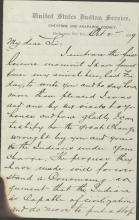 Campbell Discusses Cheyenne and Arapahoe Recruitment with Pratt, 1879